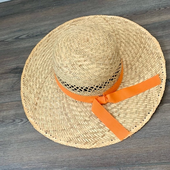 100% Straw Sun Hat From Italy